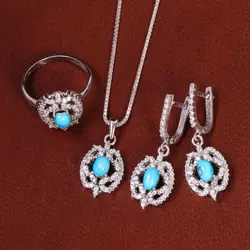 نیم ست فیروزه زنانه کد 21814