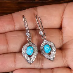 گوشواره فیروزه زنانه کد 21804