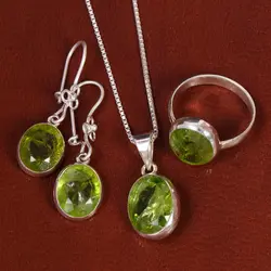 نیم ست زبرجد زنانه کد 22101