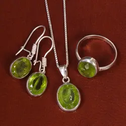 نیم ست زبرجد زنانه کد 22099