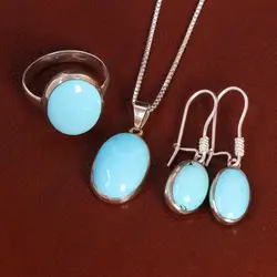 نیم ست فیروزه زنانه کد 22128