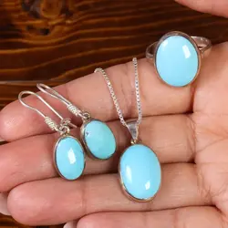 نیم ست فیروزه زنانه کد 22128