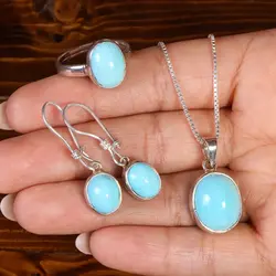 نیم ست فیروزه زنانه کد 22113