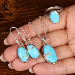 نیم ست فیروزه زنانه کد 22112