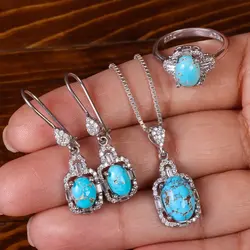 نیم ست فیروزه زنانه کد 23066