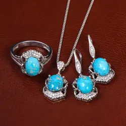 نیم ست فیروزه زنانه کد 23322