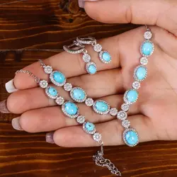 سرویس فیروزه زنانه کد 21748