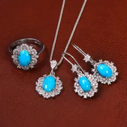 نیم ست فیروزه زنانه کد 23295