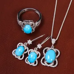 نیم ست فیروزه زنانه کد 23290