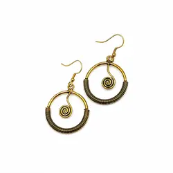 گوشواره برنجی دست ساز