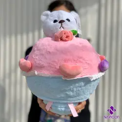 عروسک دلفین پولیشی بالشتی آبی بزرگ عمده و تک