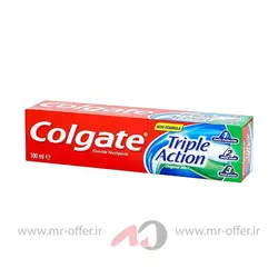 خمیر دندان کلگیت مدل Triple Action حجم 100 میلی لیتر
