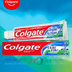 خمیر دندان کلگیت مدل Triple Action حجم 100 میلی لیتر