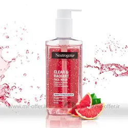 ژل شستشو صورت نوتروژینا مدل Clear & Radiant حجم 200 میلی لیتر