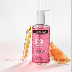 ژل شستشو صورت نوتروژینا مدل Clear & Radiant حجم 200 میلی لیتر