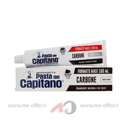 خمیر دندان پاستا دل کاپیتانو مدل carbone حجم 100 میل