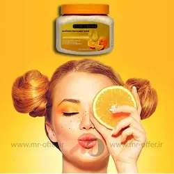 اسکراب پروتئین کوئین مدل ویتامین سی و کلاژن حجم 500 میلی لیتر