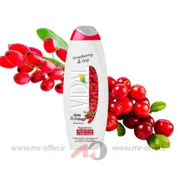 شامپو بدن ویدال مدل cranberry & goji حجم 500 میلی لیتر