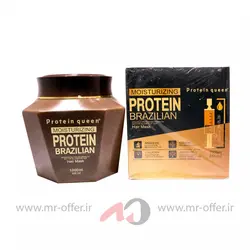 ماسک مو پروتئین کوئین مدل protein brazilian حجم 1000 میلی لیتر