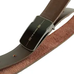 کمربند چرم طبیعی دولایه گاوی با سگک پلاکی K35L2PA3