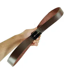 کمربند چرم طبیعی دولایه گاوی با سگک پلاکی K35L2PA3