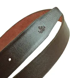 کمربند چرم طبیعی دولایه گاوی با سگک پلاکی K35L2PA3