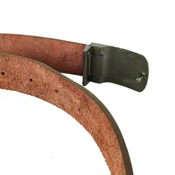 کمربند چرم طبیعی دولایه گاوی با سگک پلاکی K35L2PA3