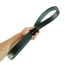 کمربند چرم طبیعی دولایه گاوی با سگک پلاکی K35L2PA3