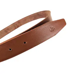 کمربند چرم طبیعی دولایه گاوی با سگک پلاکی K35L2PA3