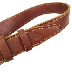 کمربند چرم طبیعی دولایه گاوی با سگک میخی K40L3M