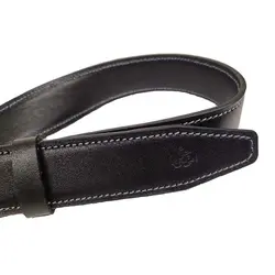 کمربند چرم طبیعی دولایه گاوی با سگک میخی K35L2M2