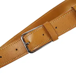 کمربند چرم طبیعی دولایه گاوی با سگک میخی K35L2M2