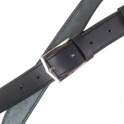 کمربند چرم طبیعی دولایه گاوی با سگک میخی K35L2M3