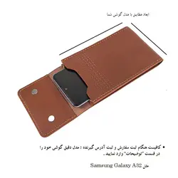 کیف موبایل کمری چرم طبیعی G-102