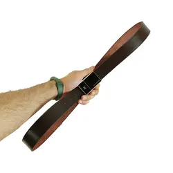 کمربند چرم طبیعی دولایه گاوی با سگک پلاکی K35L2PB4