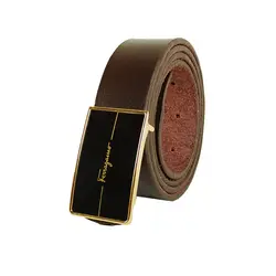 کمربند چرم طبیعی دولایه گاوی با سگک پلاکی K35L2PB3