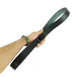 کمربند چرم طبیعی دولایه گاوی با سگک پلاکی K35L2PB1