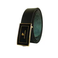 کمربند چرم طبیعی دولایه گاوی با سگک پلاکی K35L2PB2