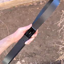 کمربند چرم طبیعی دولایه گاوی با سگک پلاکی K35L2PA7