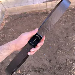 کمربند چرم طبیعی دولایه گاوی با سگک پلاکی K35L2PA10