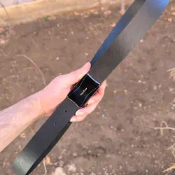 کمربند چرم طبیعی دولایه گاوی با سگک پلاکی K35L2PA9