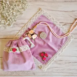جانماز کیسه ای مخمل طرح هدی_کد1