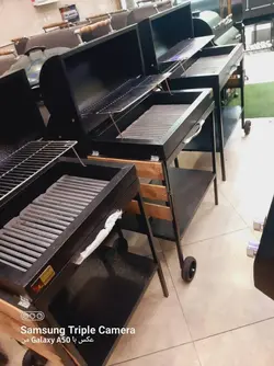 باربیکیو گازی زغالی پلوپزدار کابینتی 100 سانت