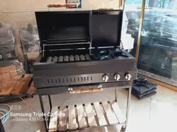 باربیکیو گازی زغالی پلوپزدار 100 سانت