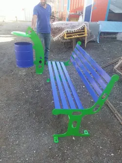 ست نیمکت و سطل زباله