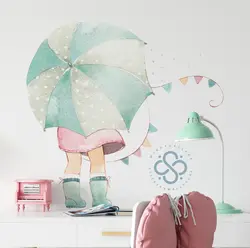 استیکر دیواری مینوی گالری مدل Sweet girl #3