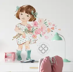استیکر دیواری مینوی گالری مدل Sweet girl #2
