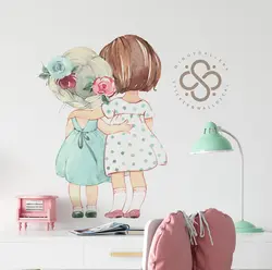 استیکر دیواری مینوی گالری مدل Sweet girl #1