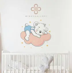 استیکر دیواری مینوی گالری Baby room collection #3