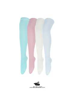 جوراب بالا زانو ساده با رنگهای پاستلی